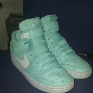 Nike Women's Mint Green High-Top Sneakers